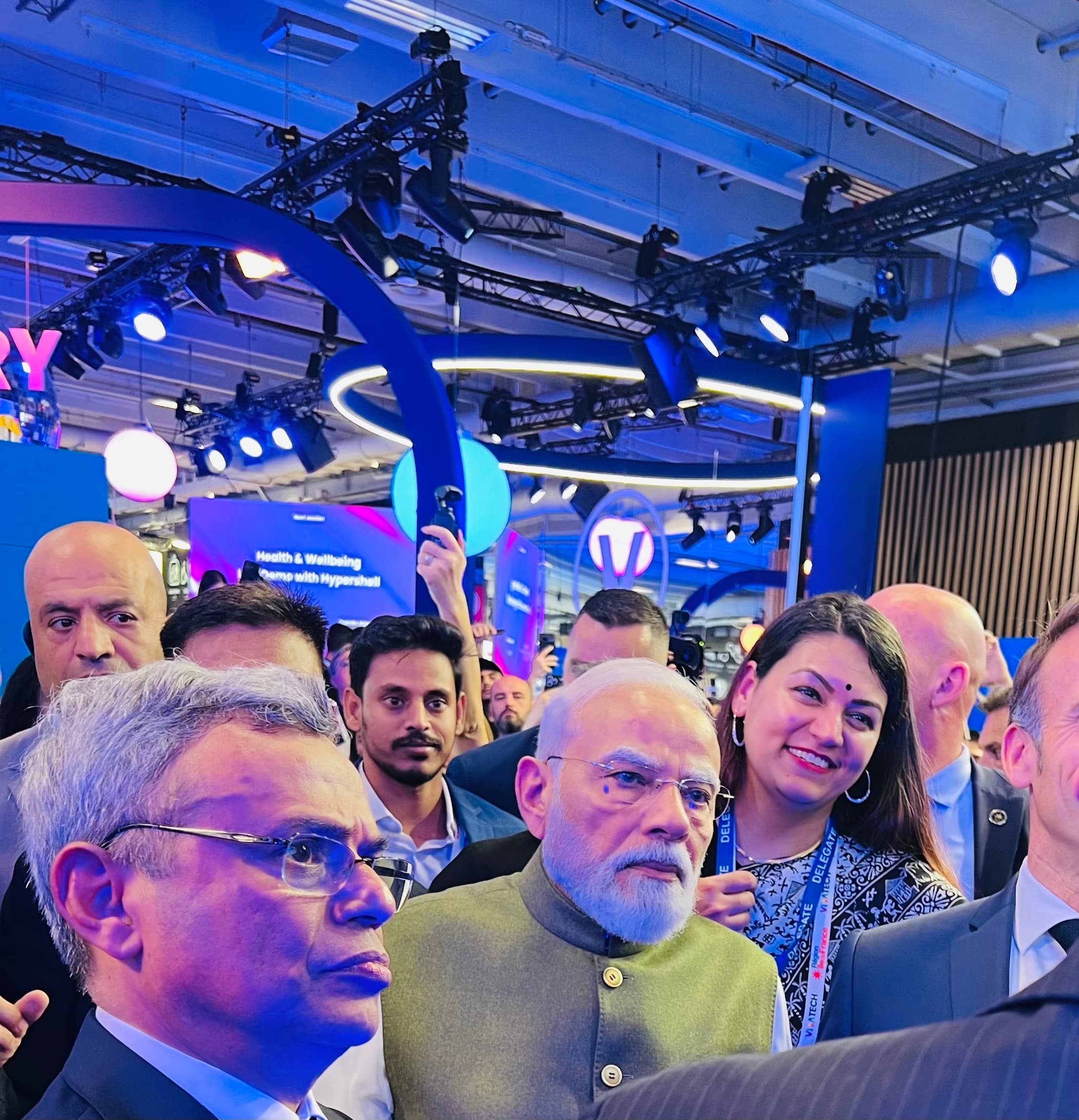 With PM Modi at the India Pavilion at VivaTech 2026